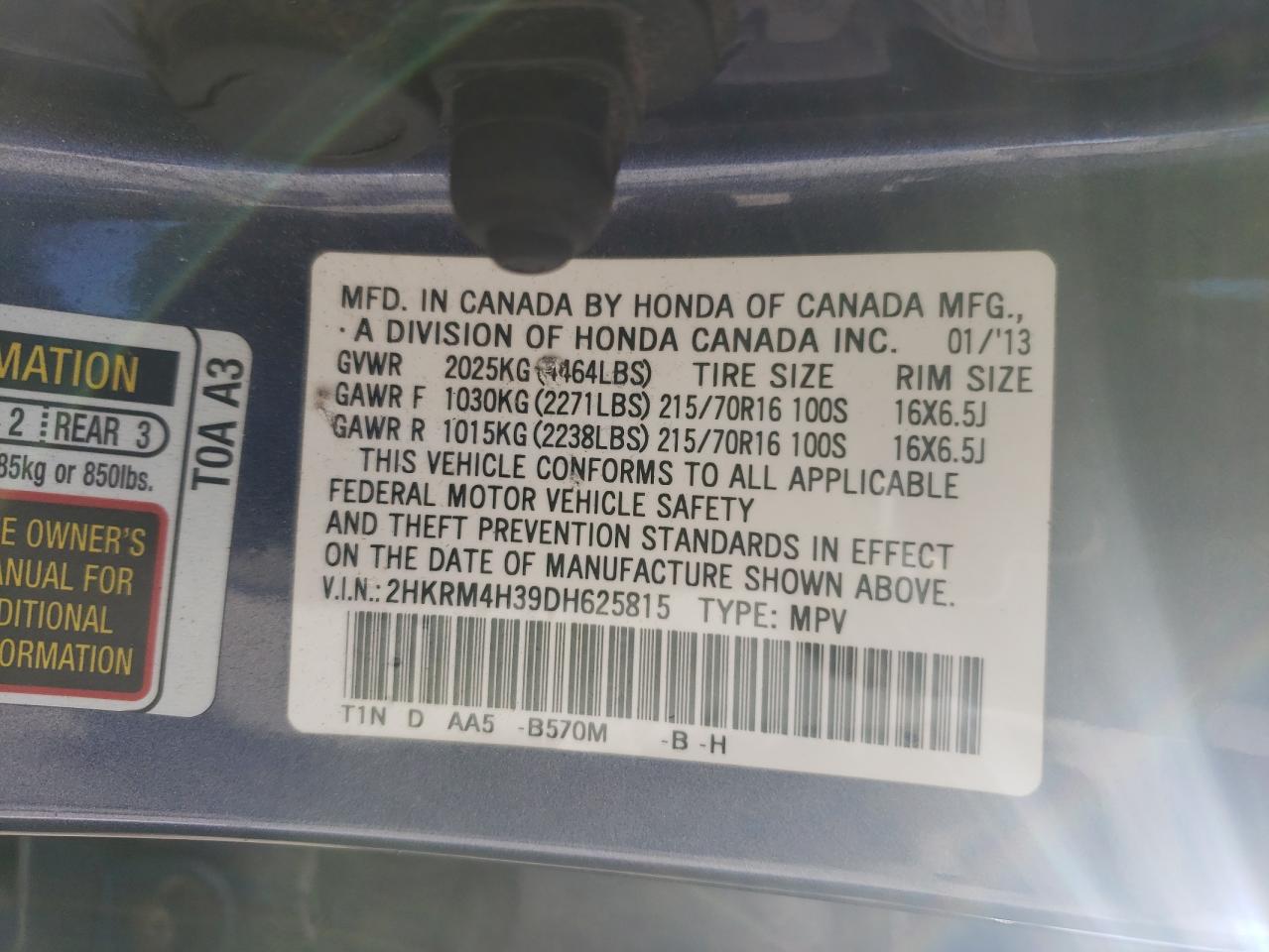 Honda Crv Lx Image 10