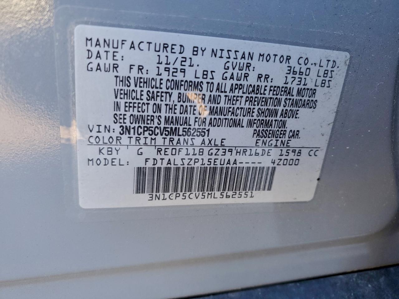 Nissan Kicks Sv Image 2