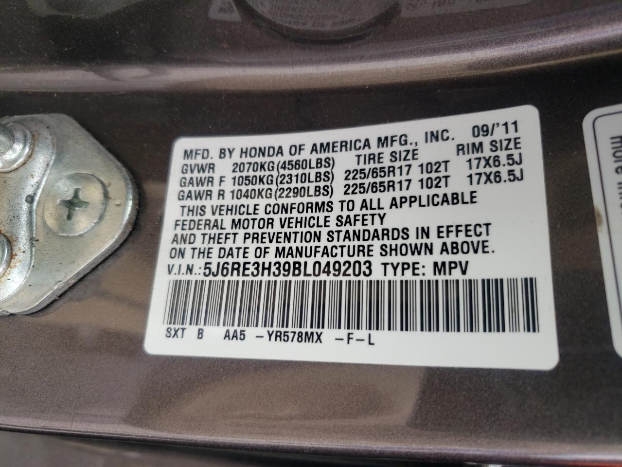 Honda Crv Lx Image 7