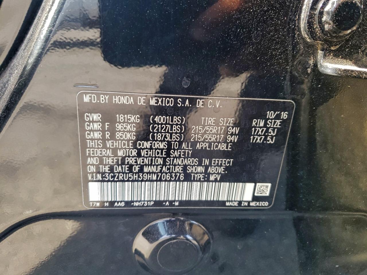 Honda HR-V Lx Image 9