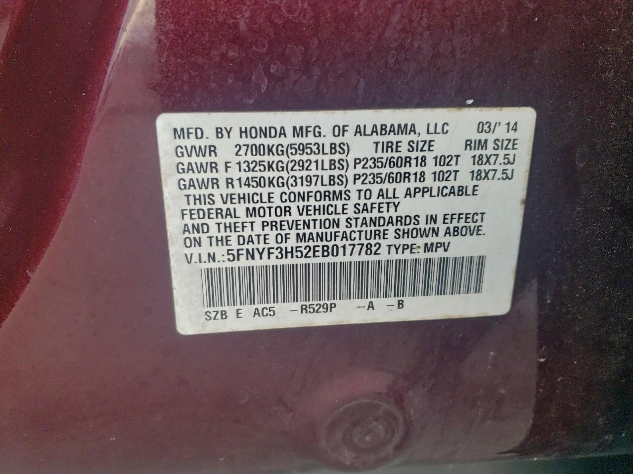 Honda Pilot Exl Image 11