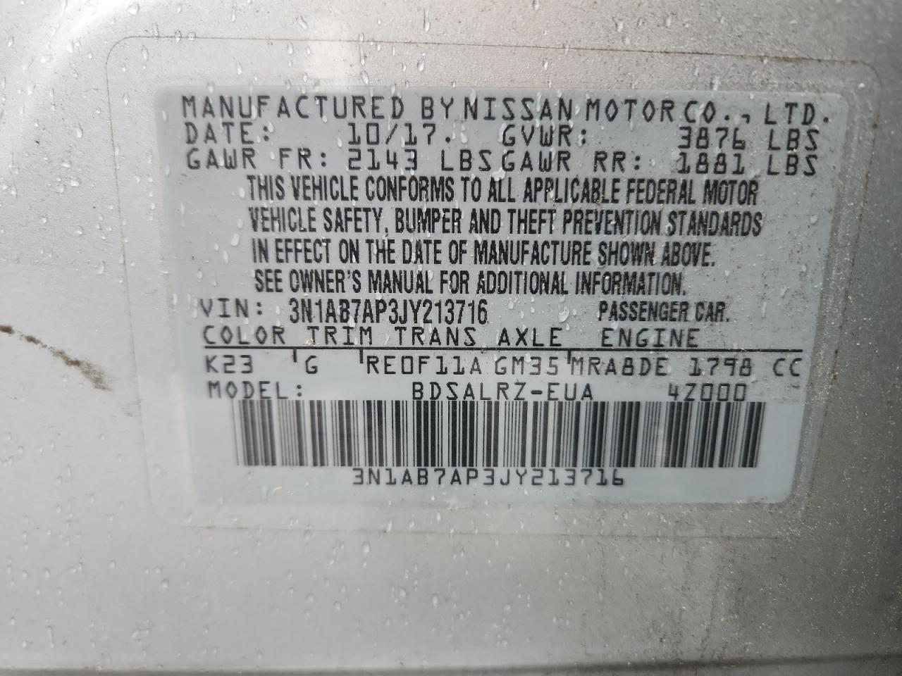 Nissan Sentra S Image 10