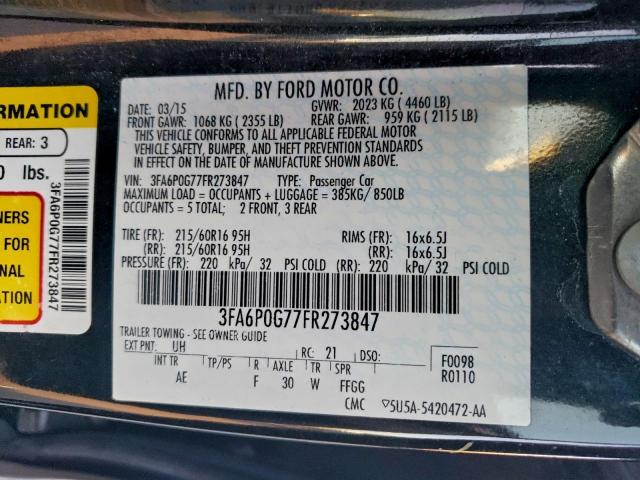 Ford Fusion S Image 9