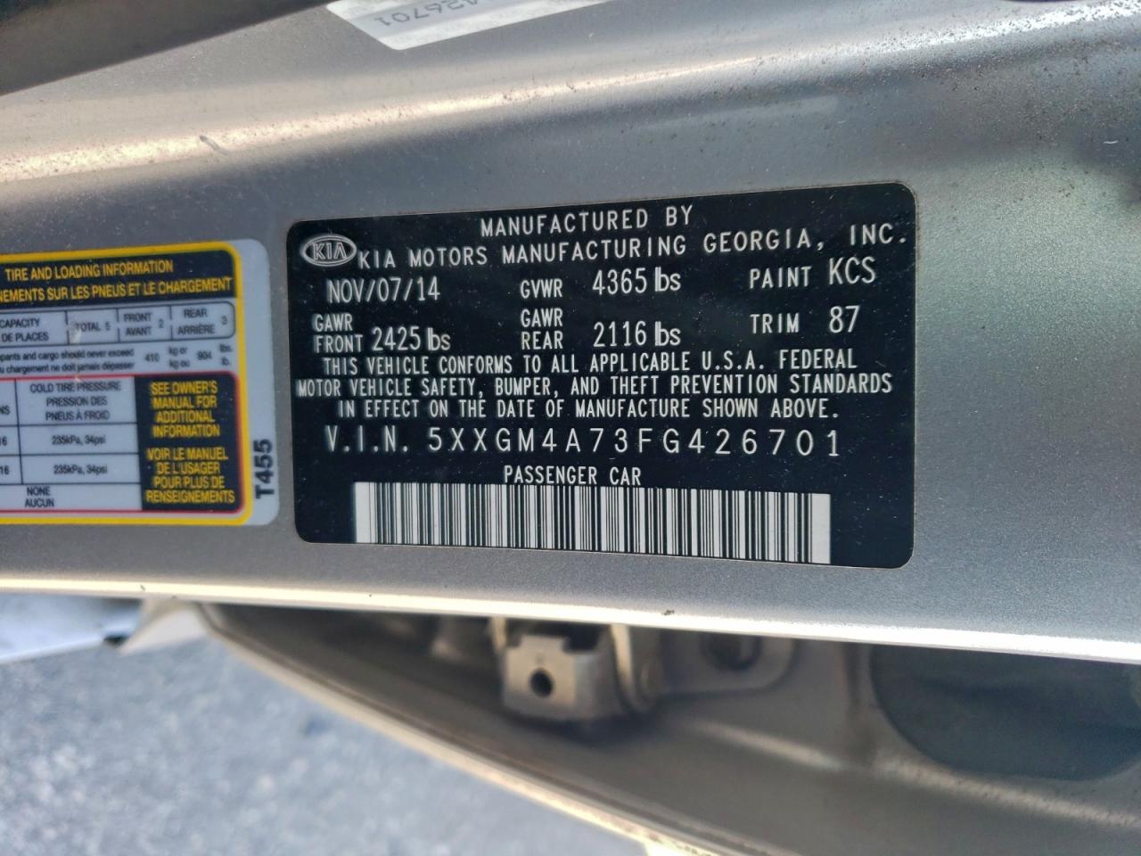 Kia Optima Lx Image 9