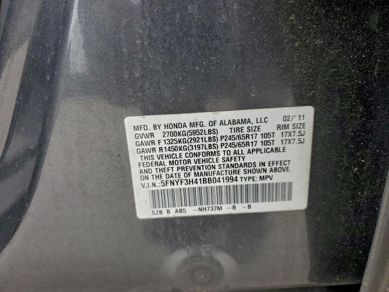 Honda Pilot Ex Image 3