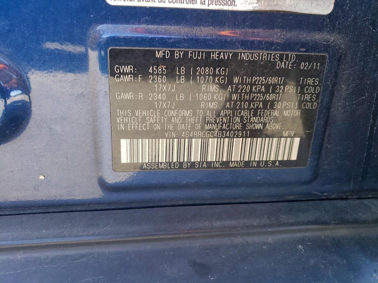 Subaru Outback 2.5i Premium Image 11