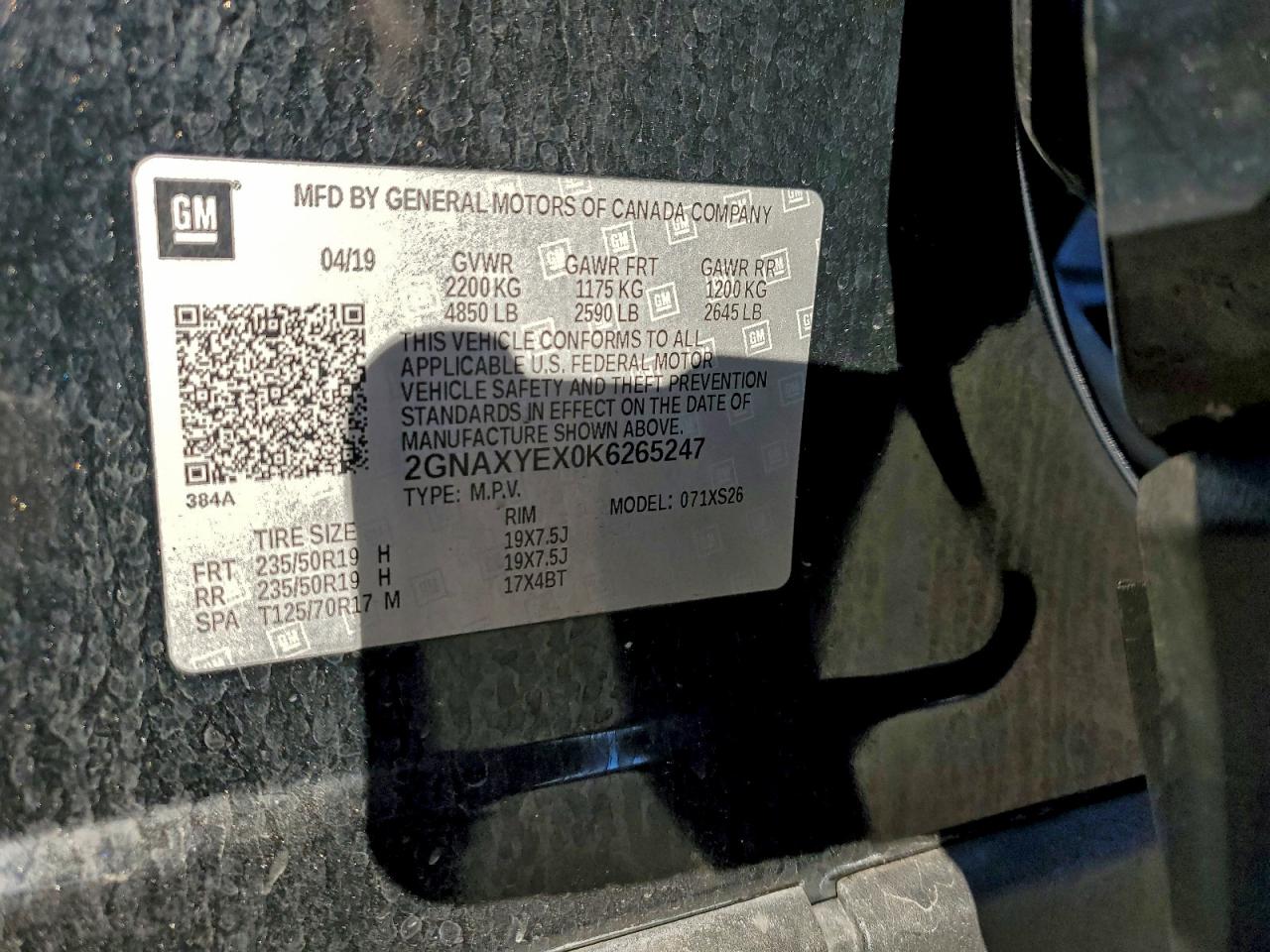 Chevrolet Equinox Premier Image 3