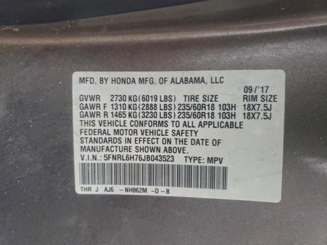 Honda Odyssey Exl Image 8