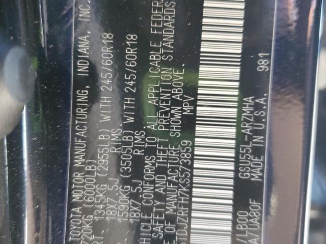 Toyota Highlander Se Image 9