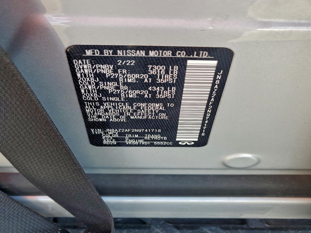 INFINITI Qx Luxe Image 11