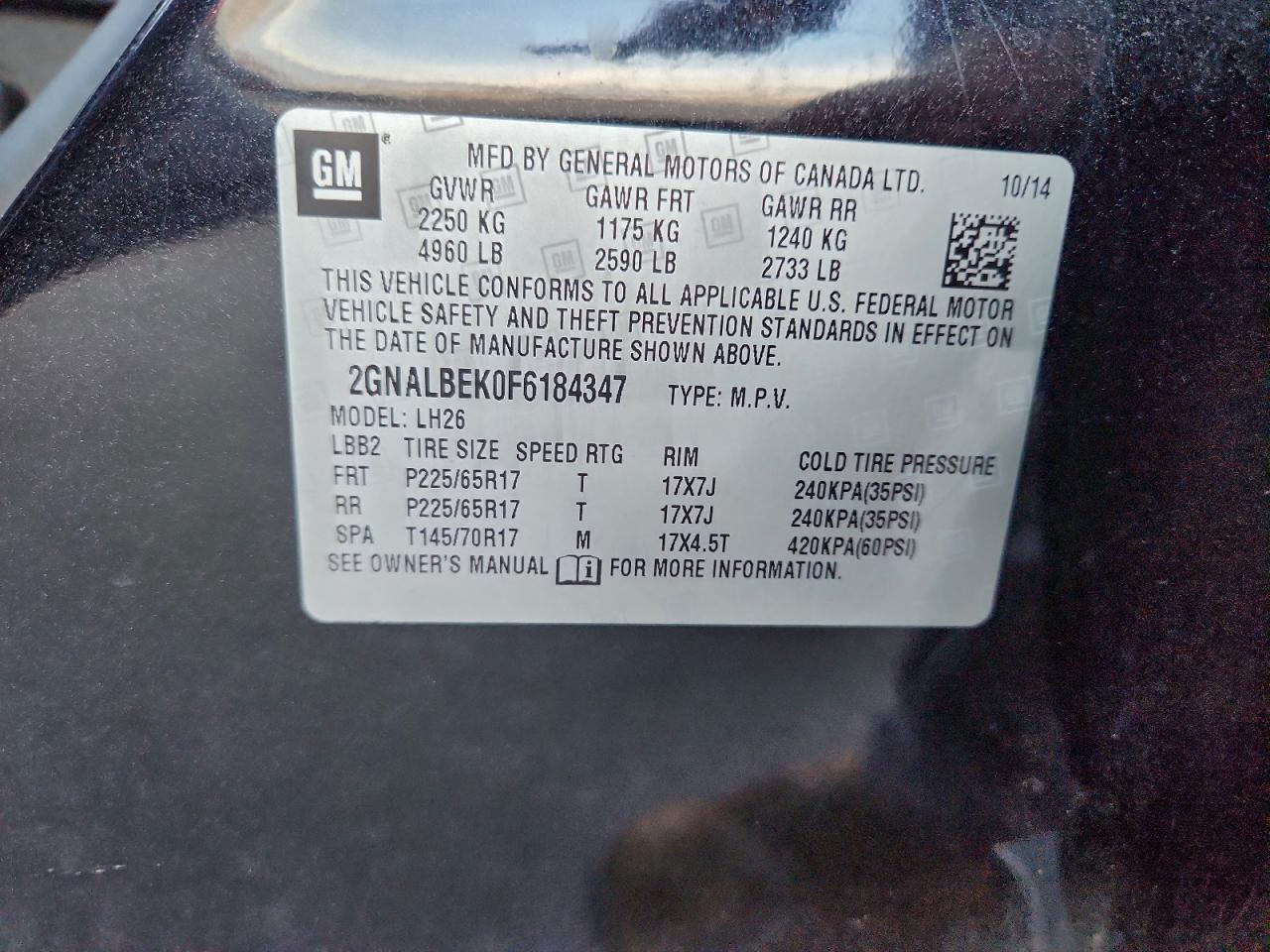 Chevrolet Equinox Lt Image 10