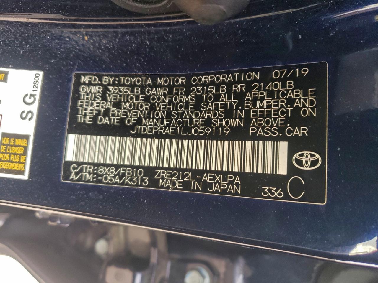 Toyota Corolla Le Image 12