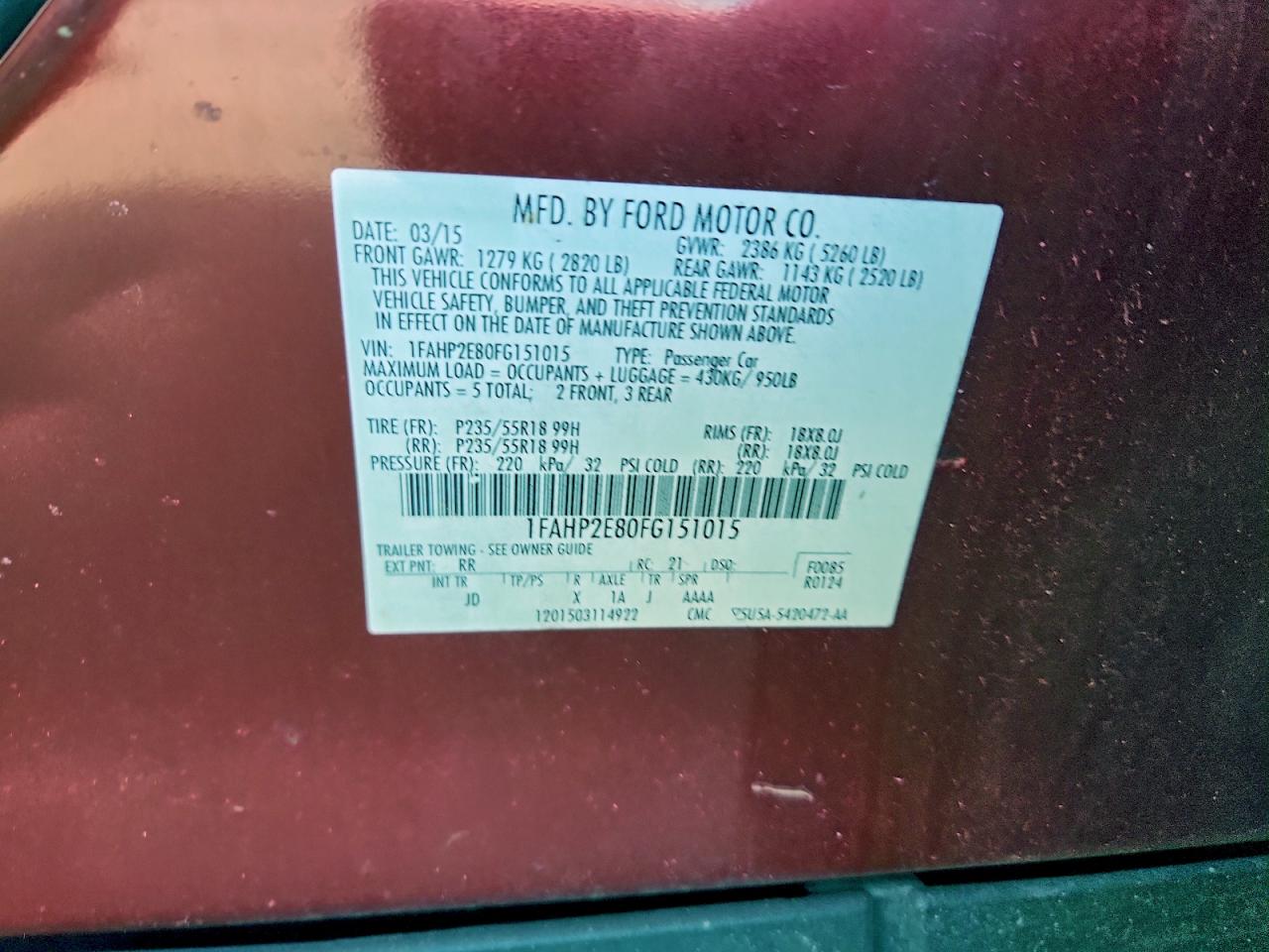 Ford Taurus Sel Image 9