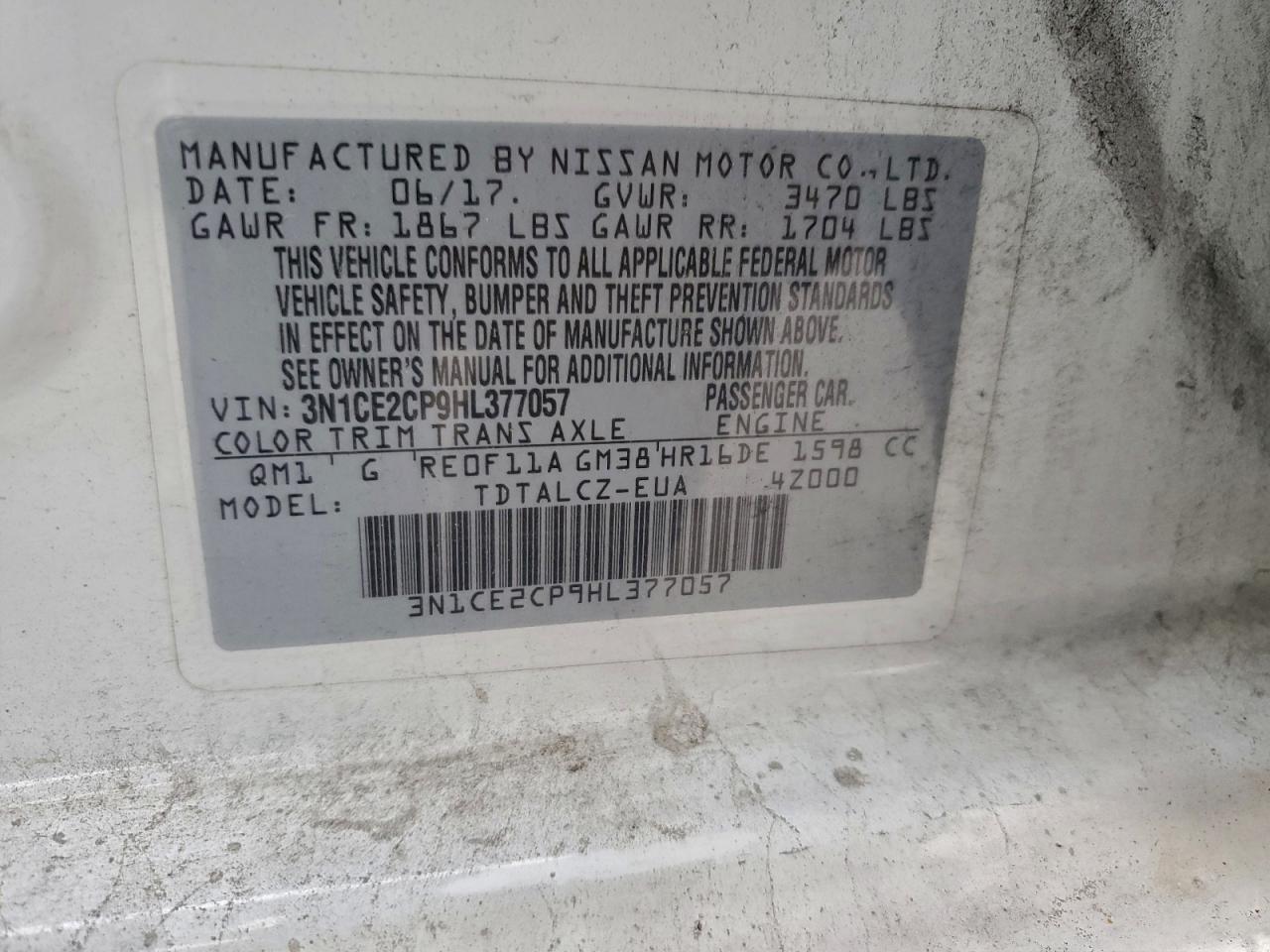 Nissan Versa S Image 5