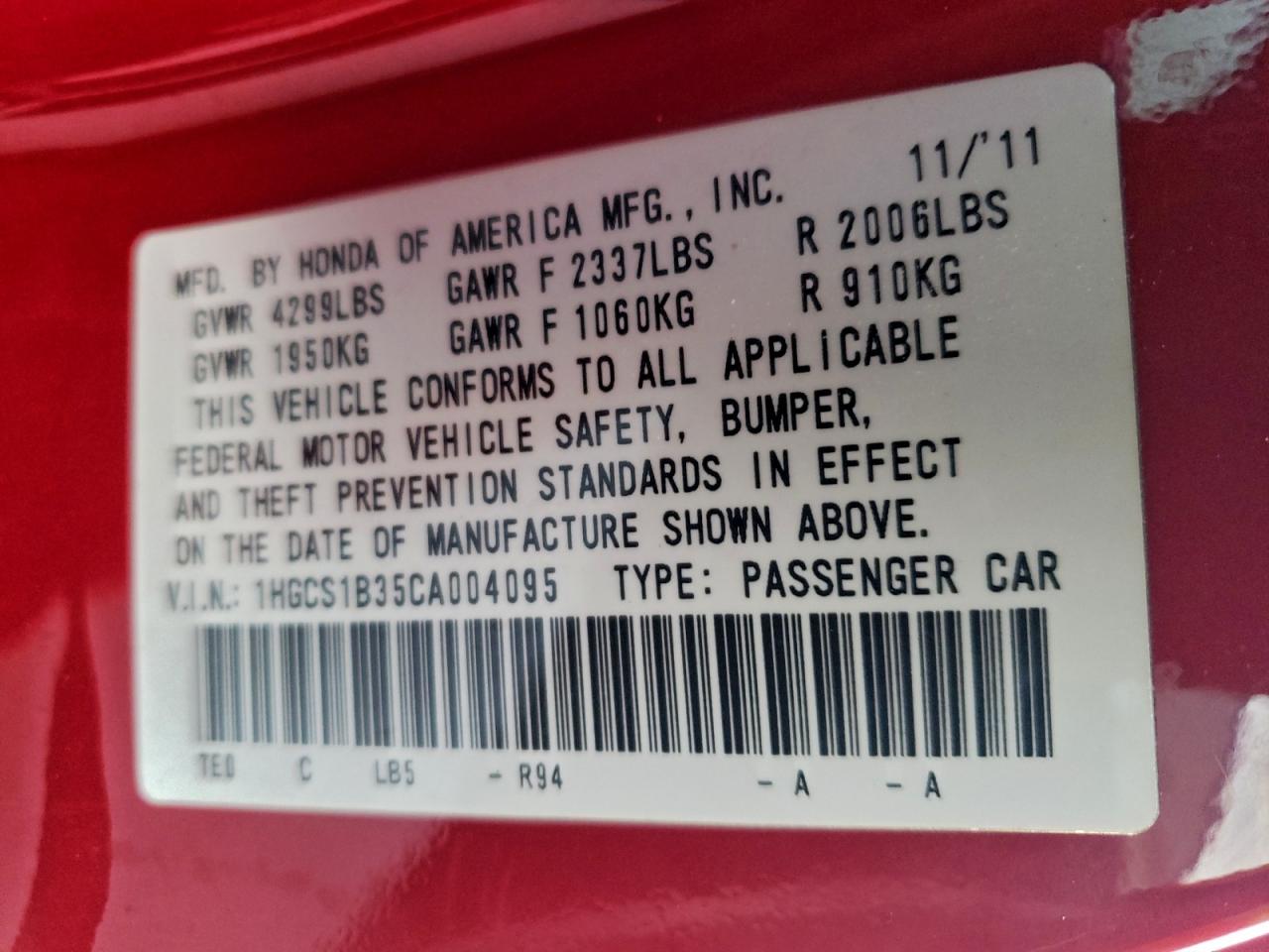 Honda Accord Lx Image 7