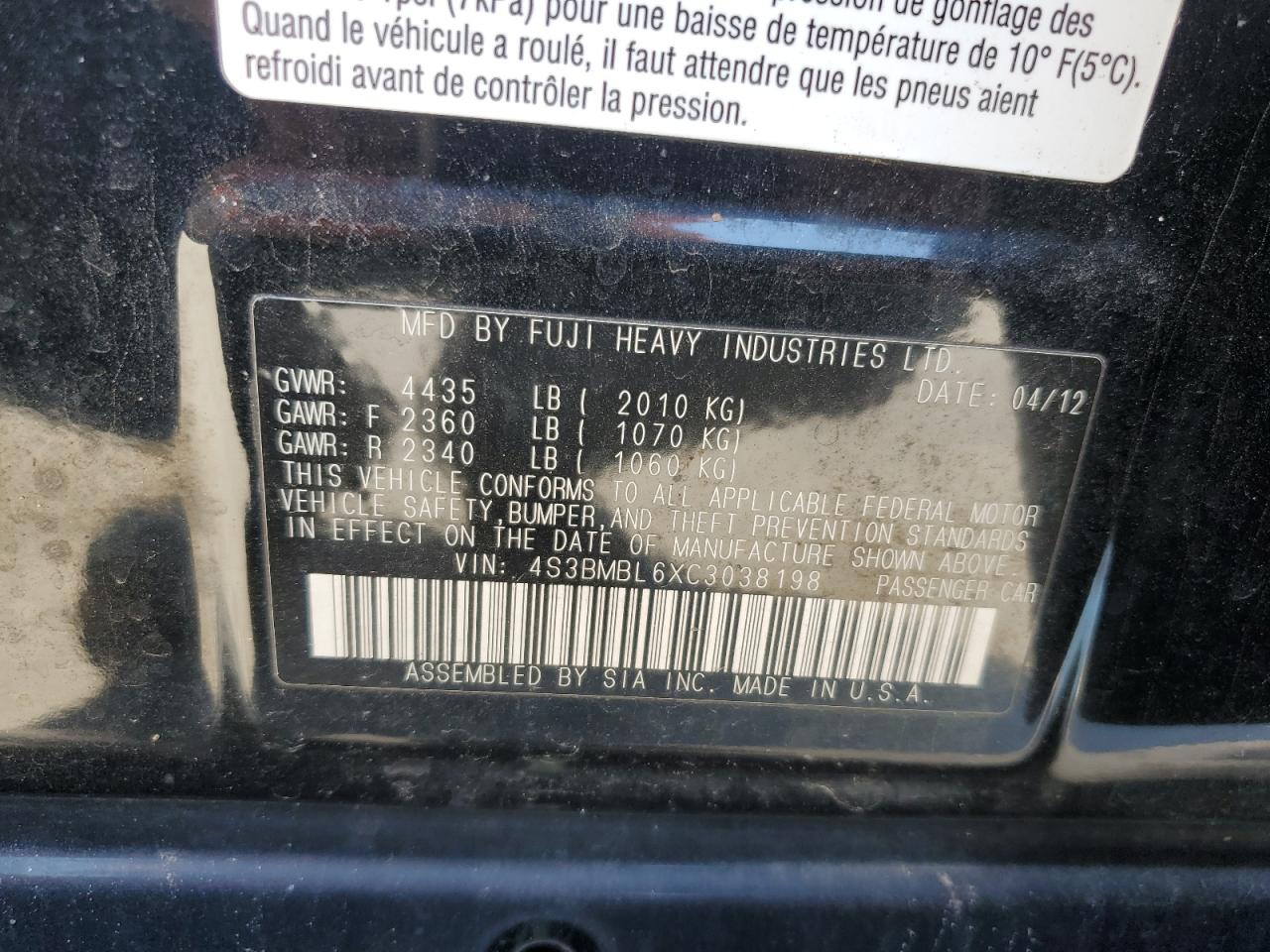 Subaru Legacy 2.5i Limited Image 10