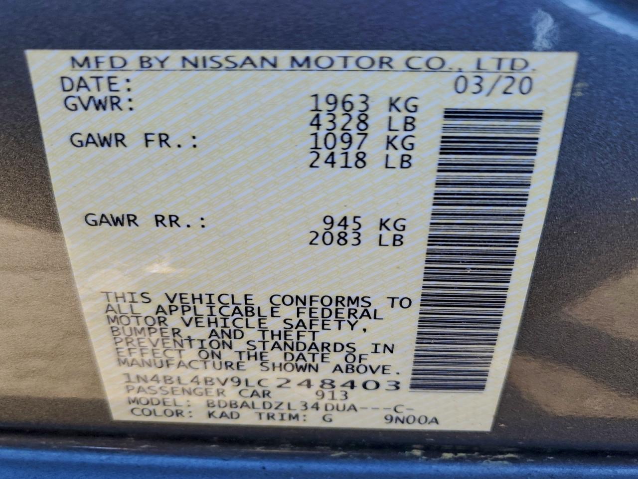 Nissan Altima S Image 6