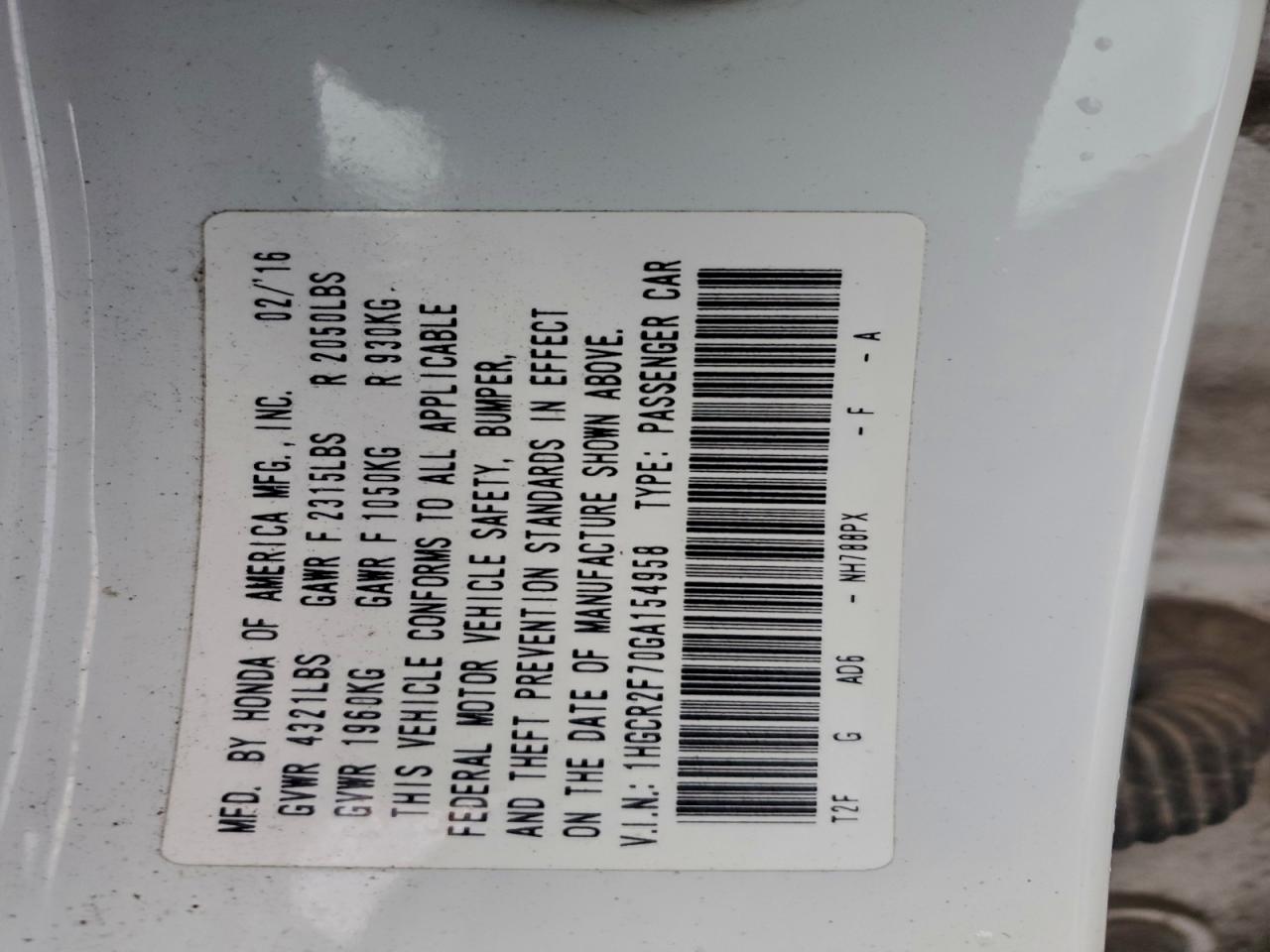 Honda Accord Ex Image 2