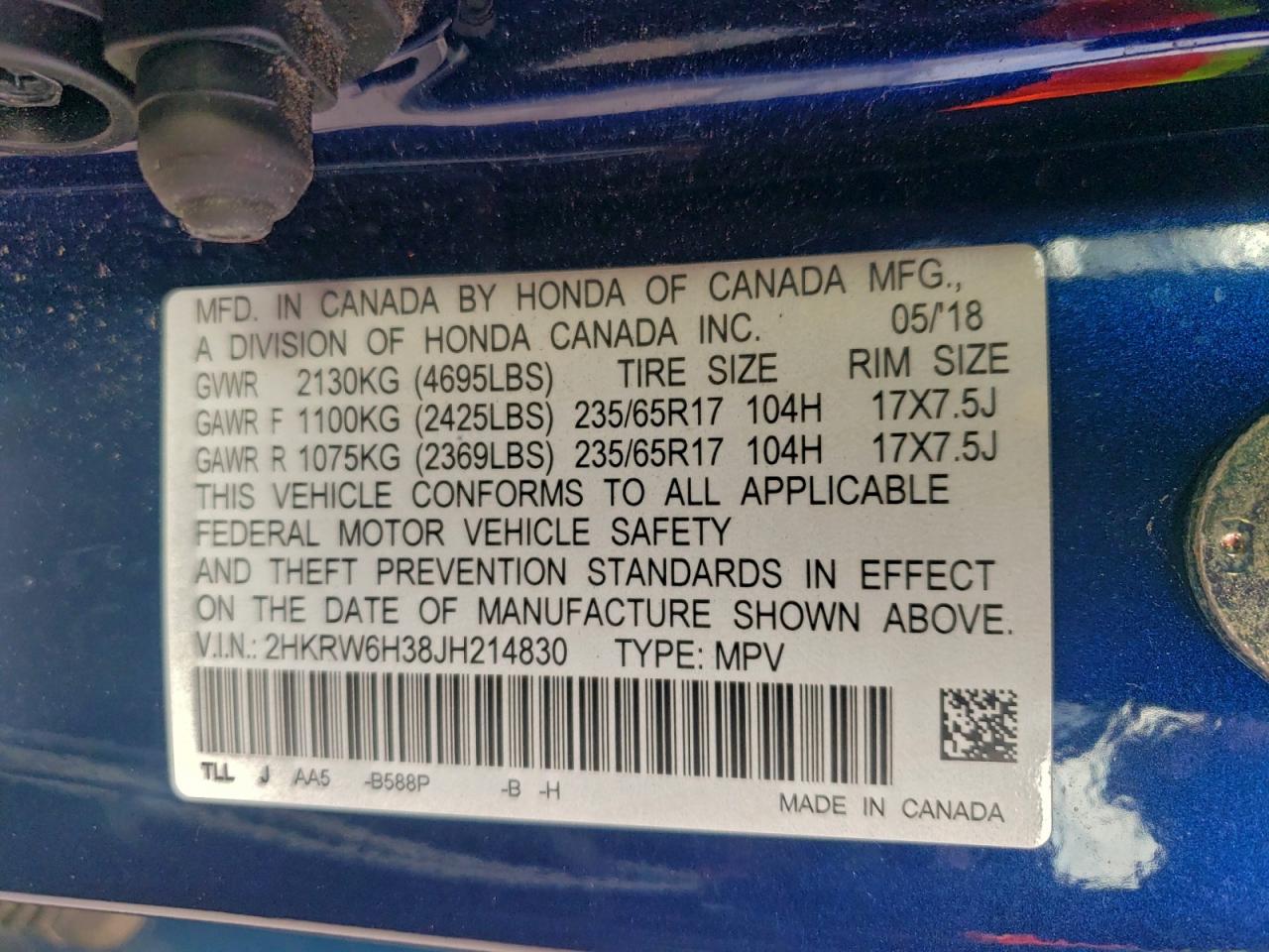 Honda Crv Lx Image 8